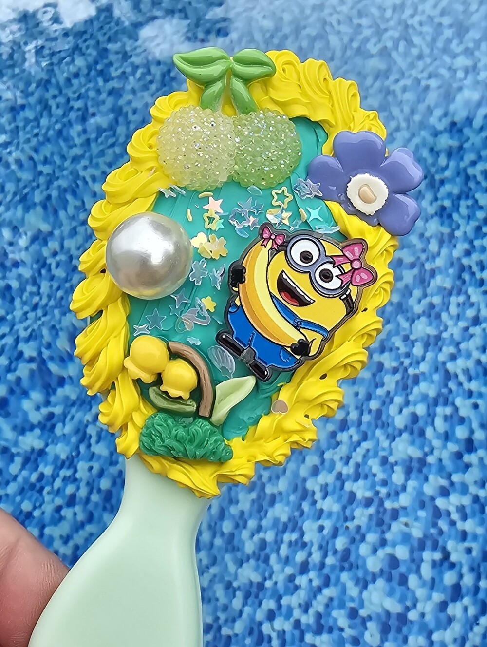 Minion Custom Travel Hairbrush
